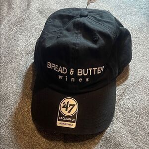 Bread & butter, wines 47 Black Adjustable Cap with Embroidery